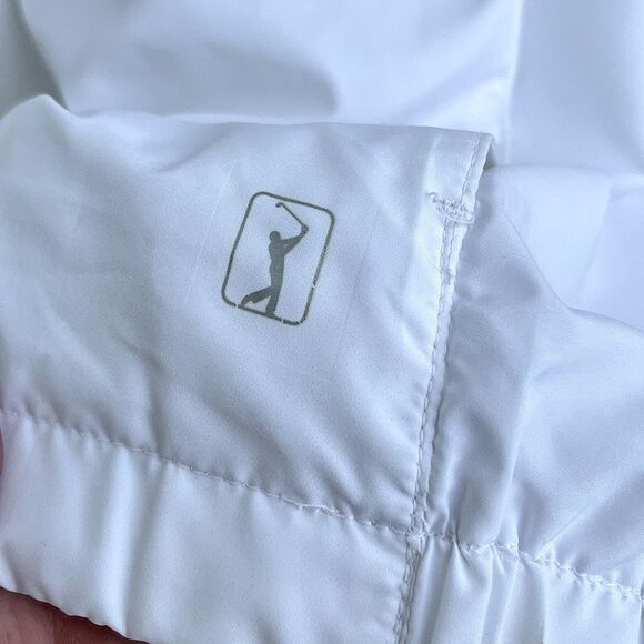 PGA Tour White & Yellow Quarter-Zip Windbreaker Jacket – Men’s XXL - Picture 5 of 14